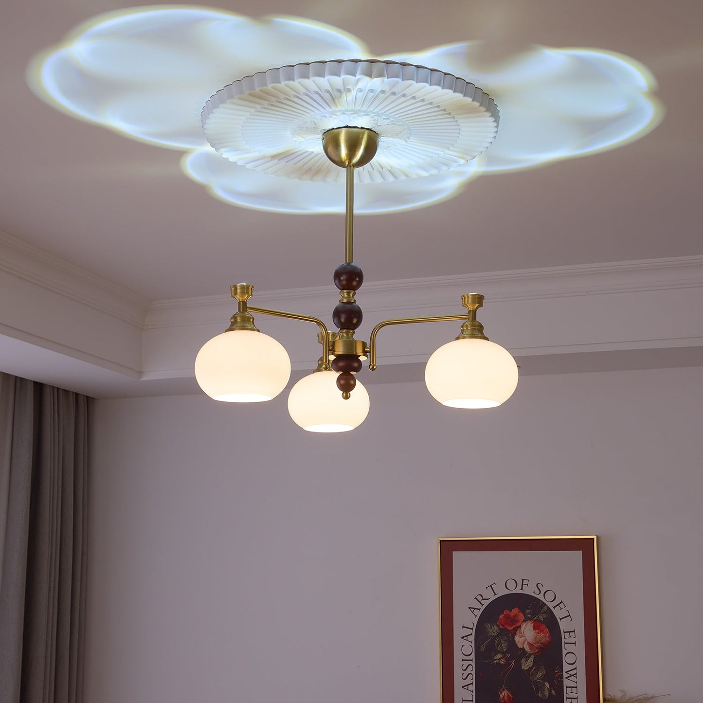 Verona Halo Chandelier - Modern Design with Adjustable Brightness & LE