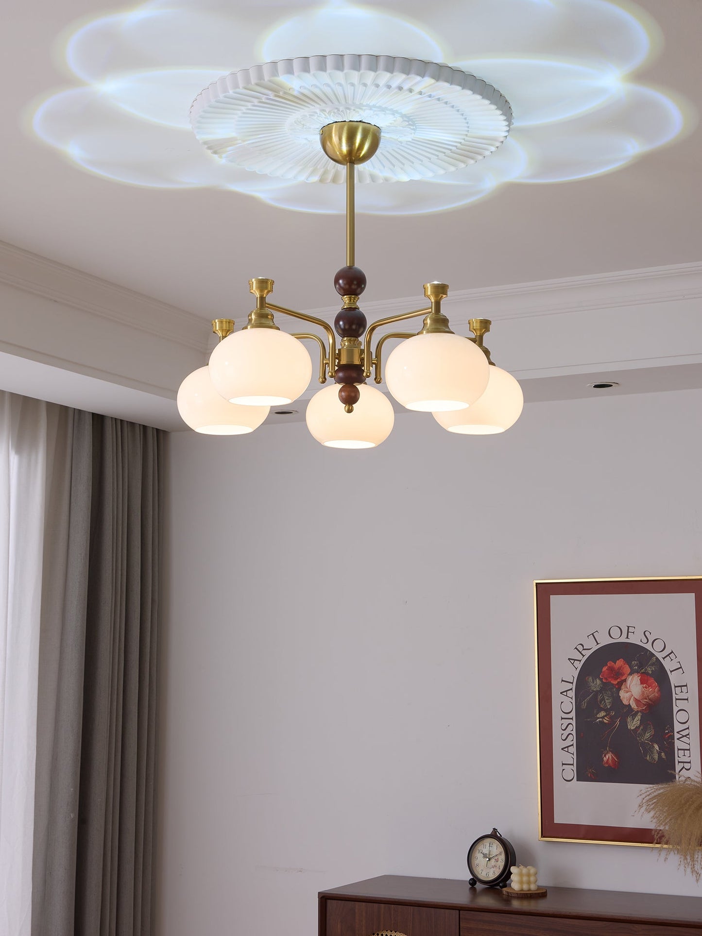 Verona Halo Chandelier - Modern Design with Adjustable Brightness & LE