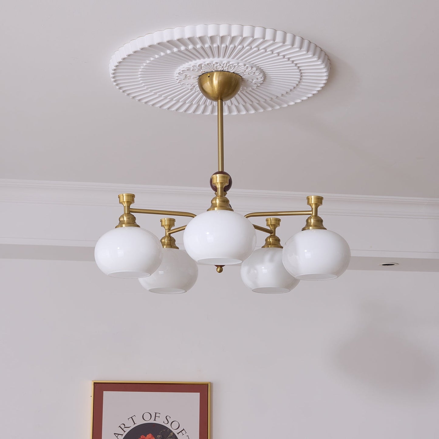 Verona Halo Chandelier - Modern Design with Adjustable Brightness & LE