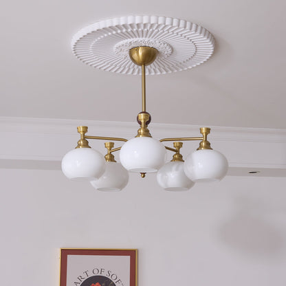 Verona Halo Chandelier - Modern Design with Adjustable Brightness & LE