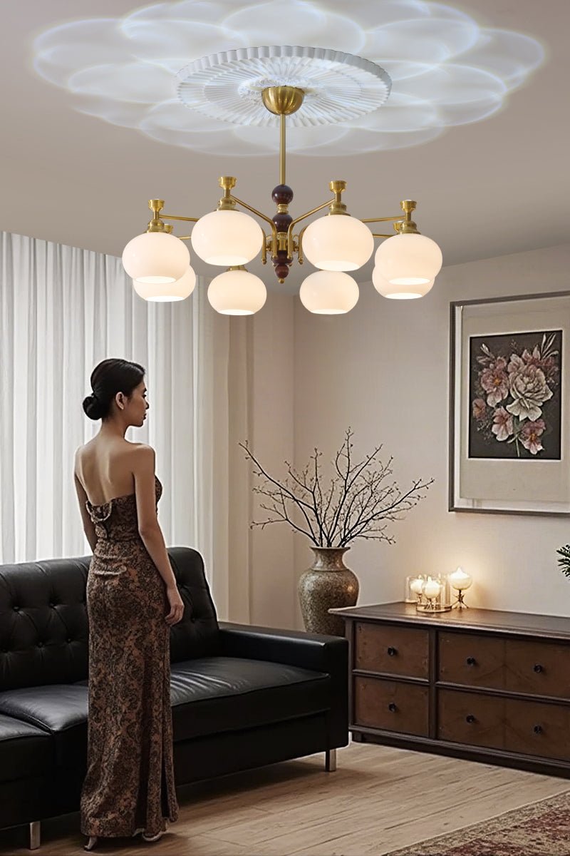 Verona Halo Chandelier - Modern Design with Adjustable Brightness & LE
