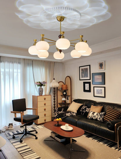 Verona Halo Chandelier - Modern Design with Adjustable Brightness & LE