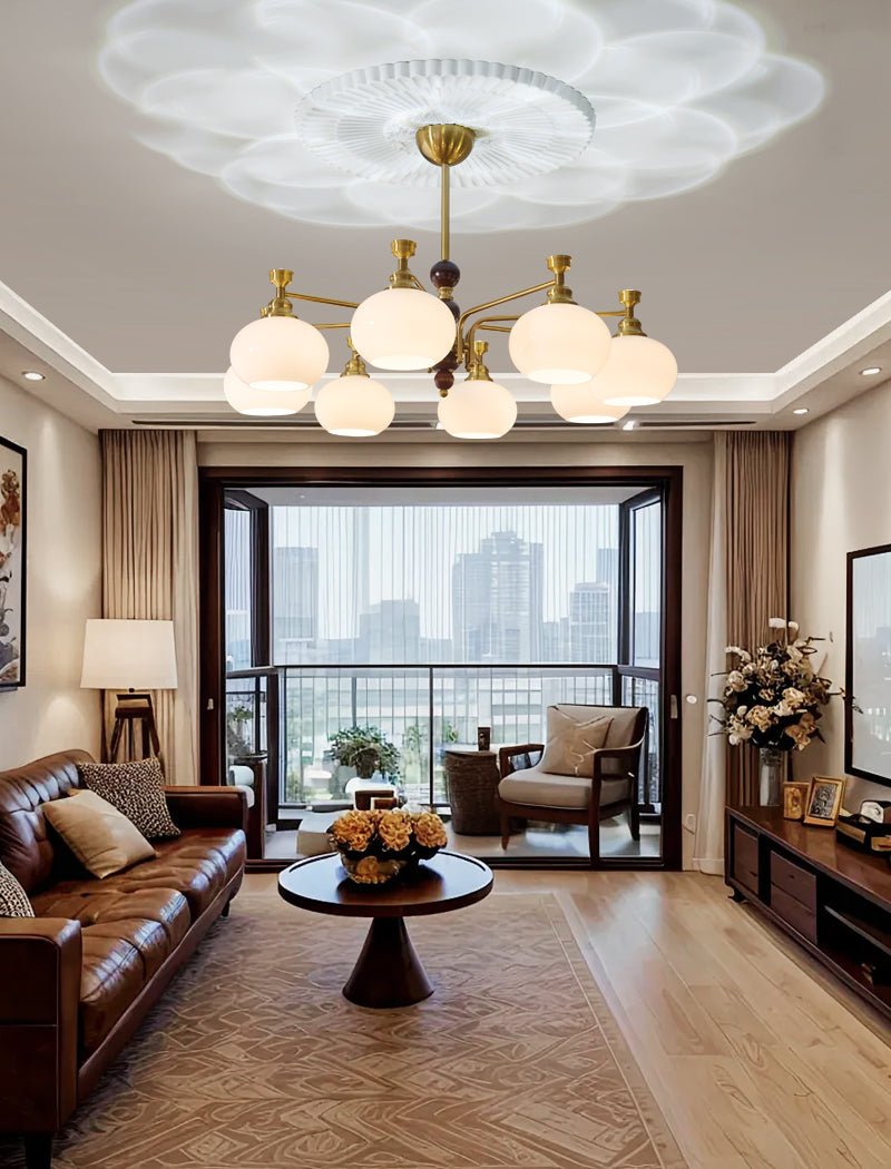 Verona Halo Chandelier - Modern Design with Adjustable Brightness & LE