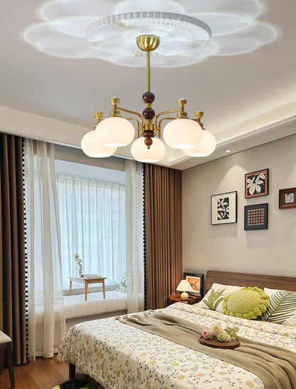 Verona Halo Chandelier - Modern Design with Adjustable Brightness & LE