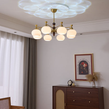 Verona Halo Chandelier - Modern Design with Adjustable Brightness & LE