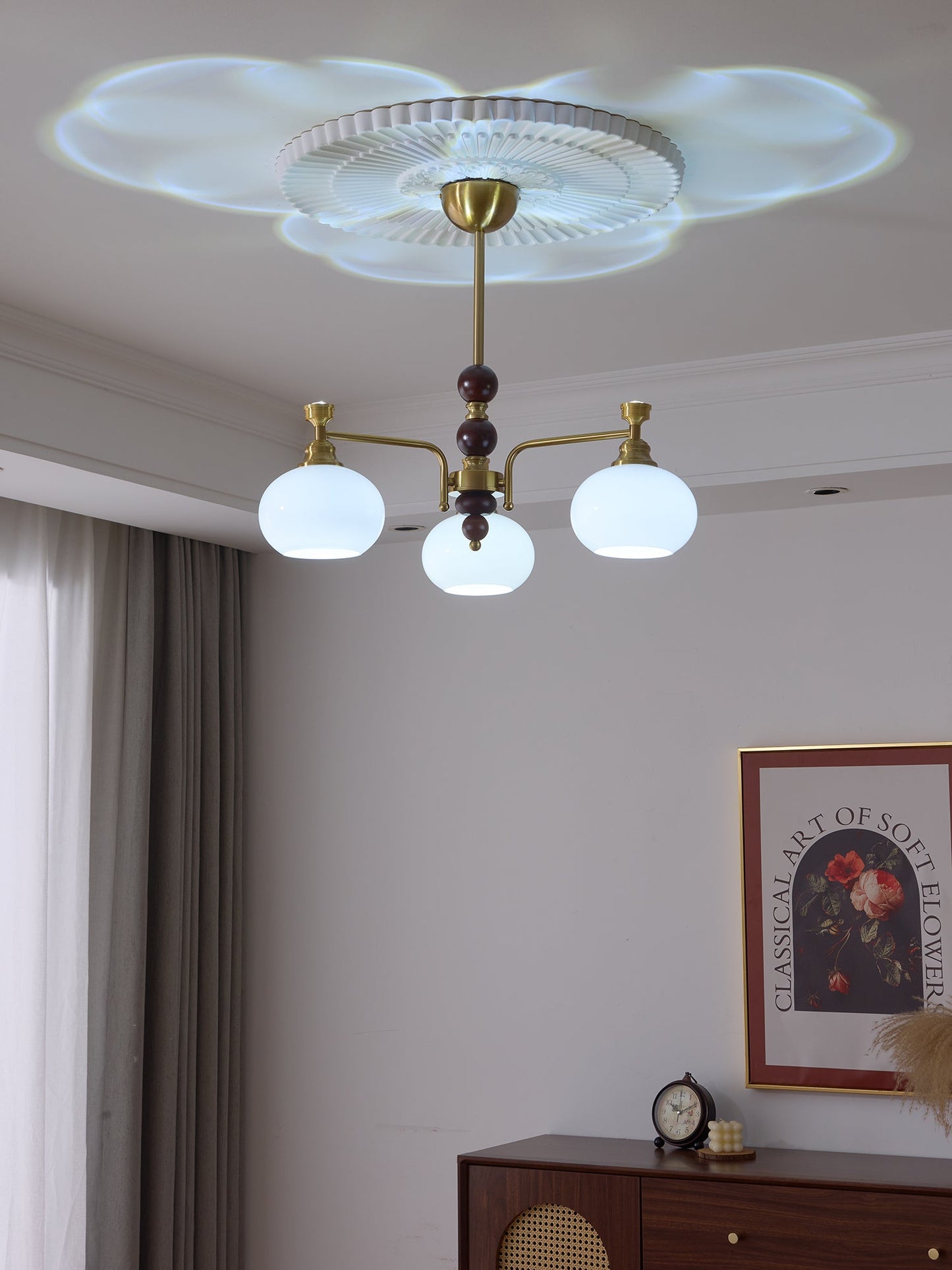Verona Halo Chandelier - Modern Design with Adjustable Brightness & LE