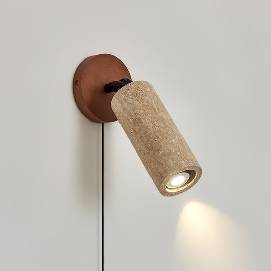 Versa Stone Adjustable Plug-in Wall Light with Dimmable Brightness