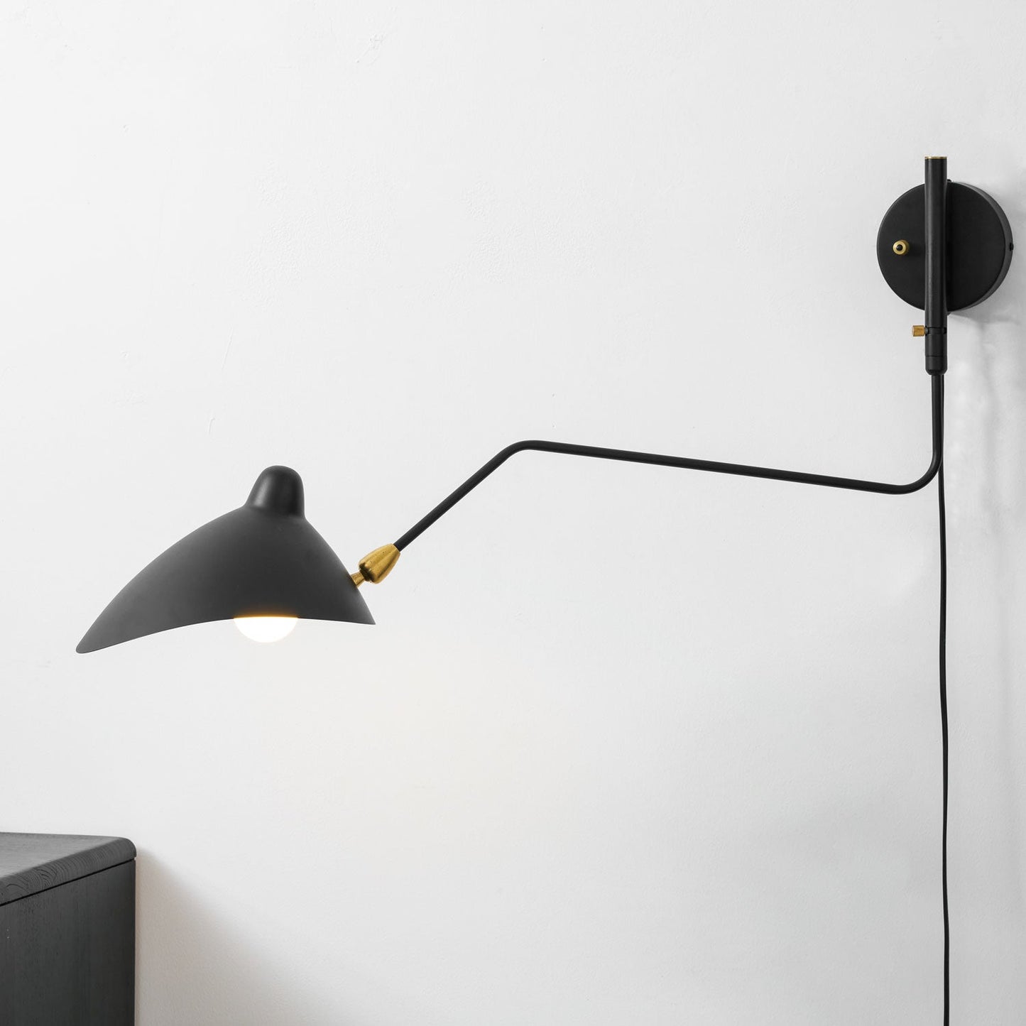 Adjustable Arm Wall Sconce with Modern Design and Energy-Efficient LED
