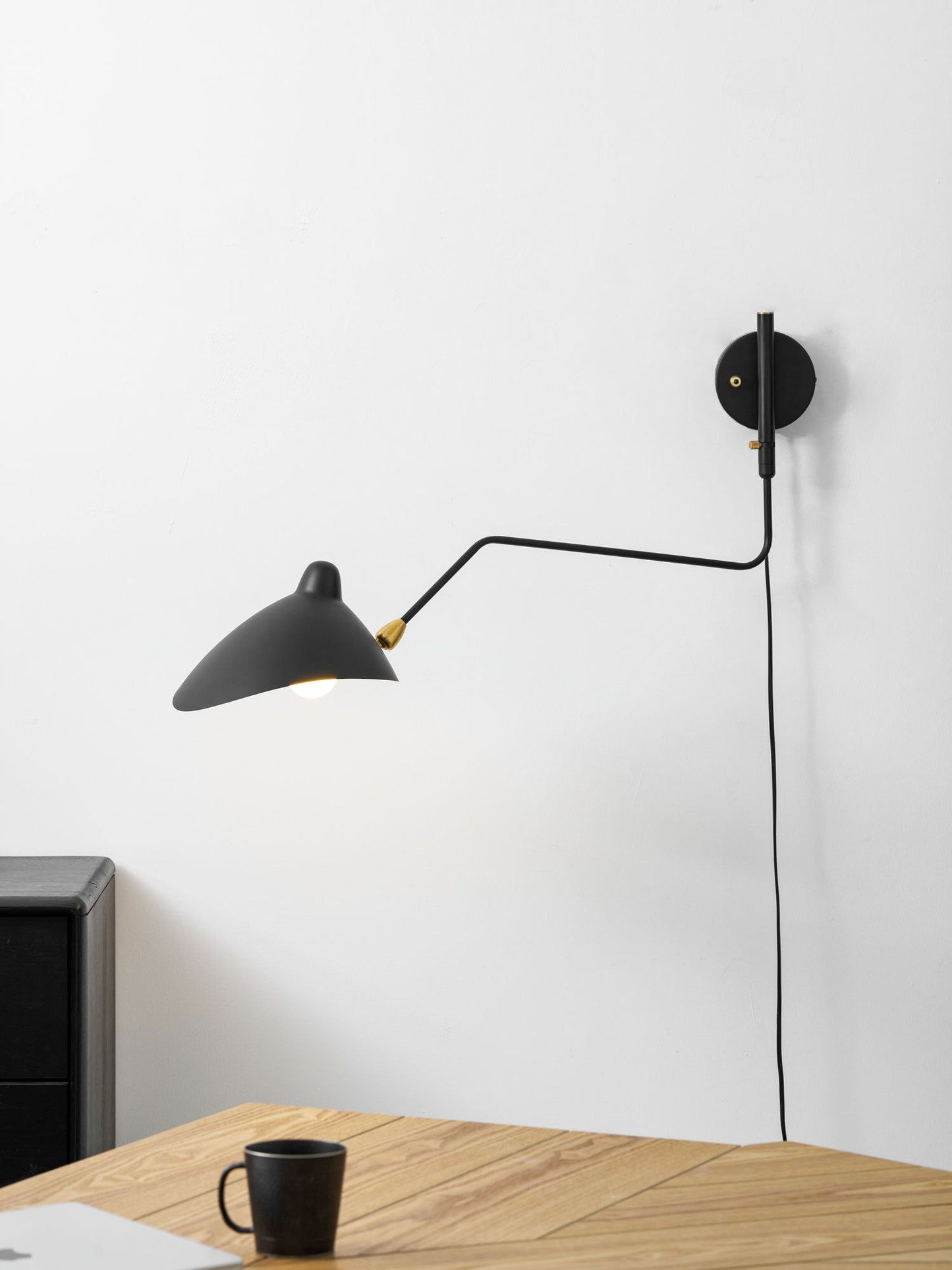 Adjustable Arm Wall Sconce with Modern Design and Energy-Efficient LED