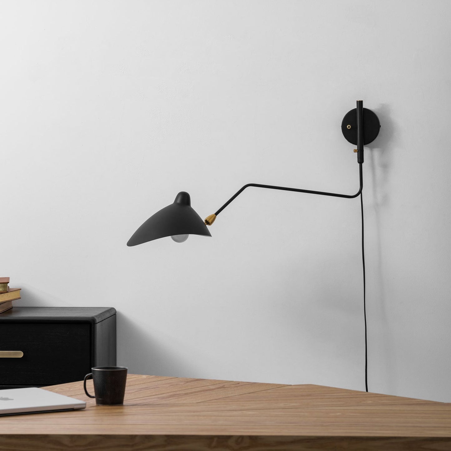 Adjustable Arm Wall Sconce with Modern Design and Energy-Efficient LED