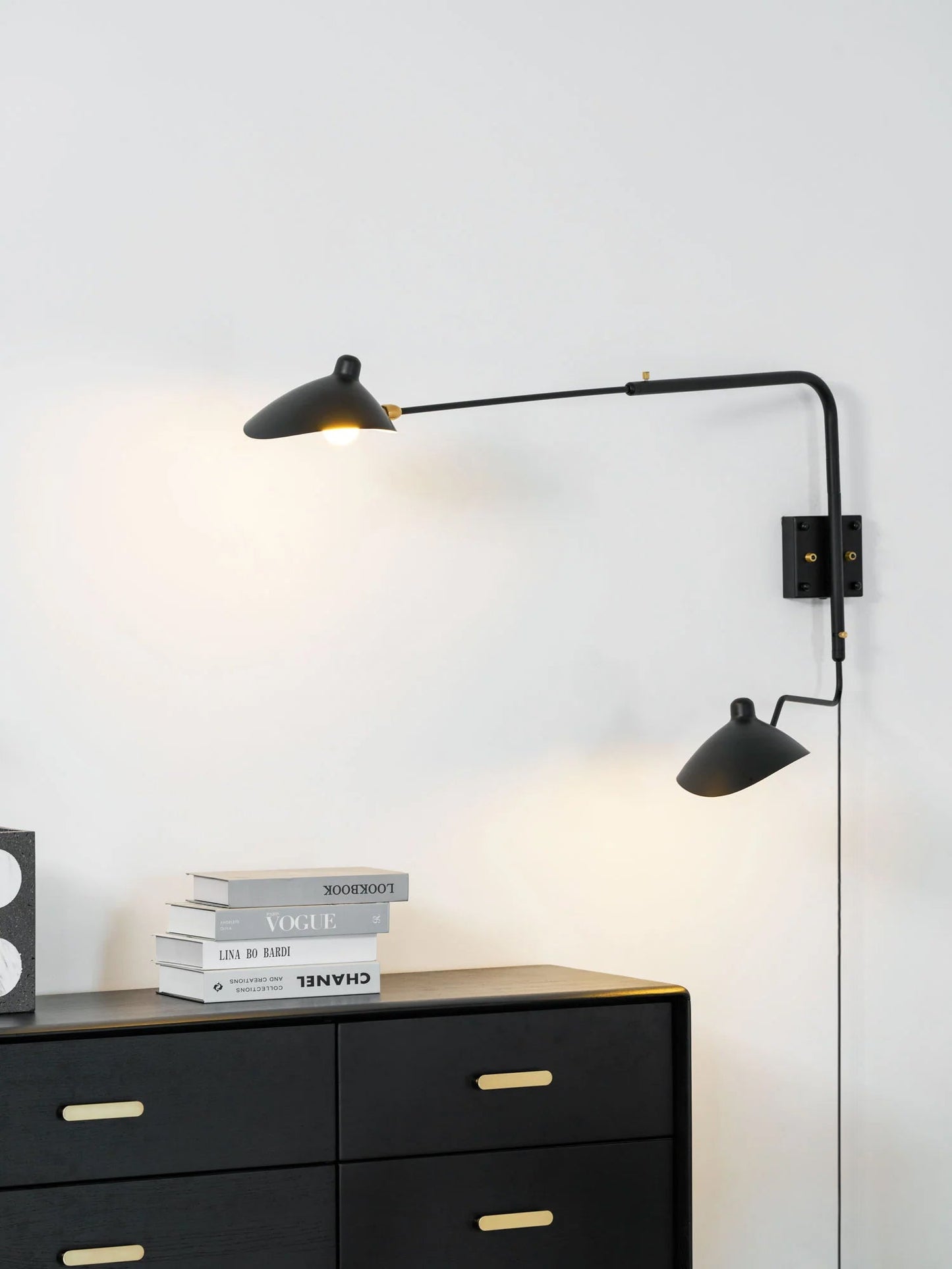 Adjustable Arm Wall Sconce with Modern Design and Energy-Efficient LED