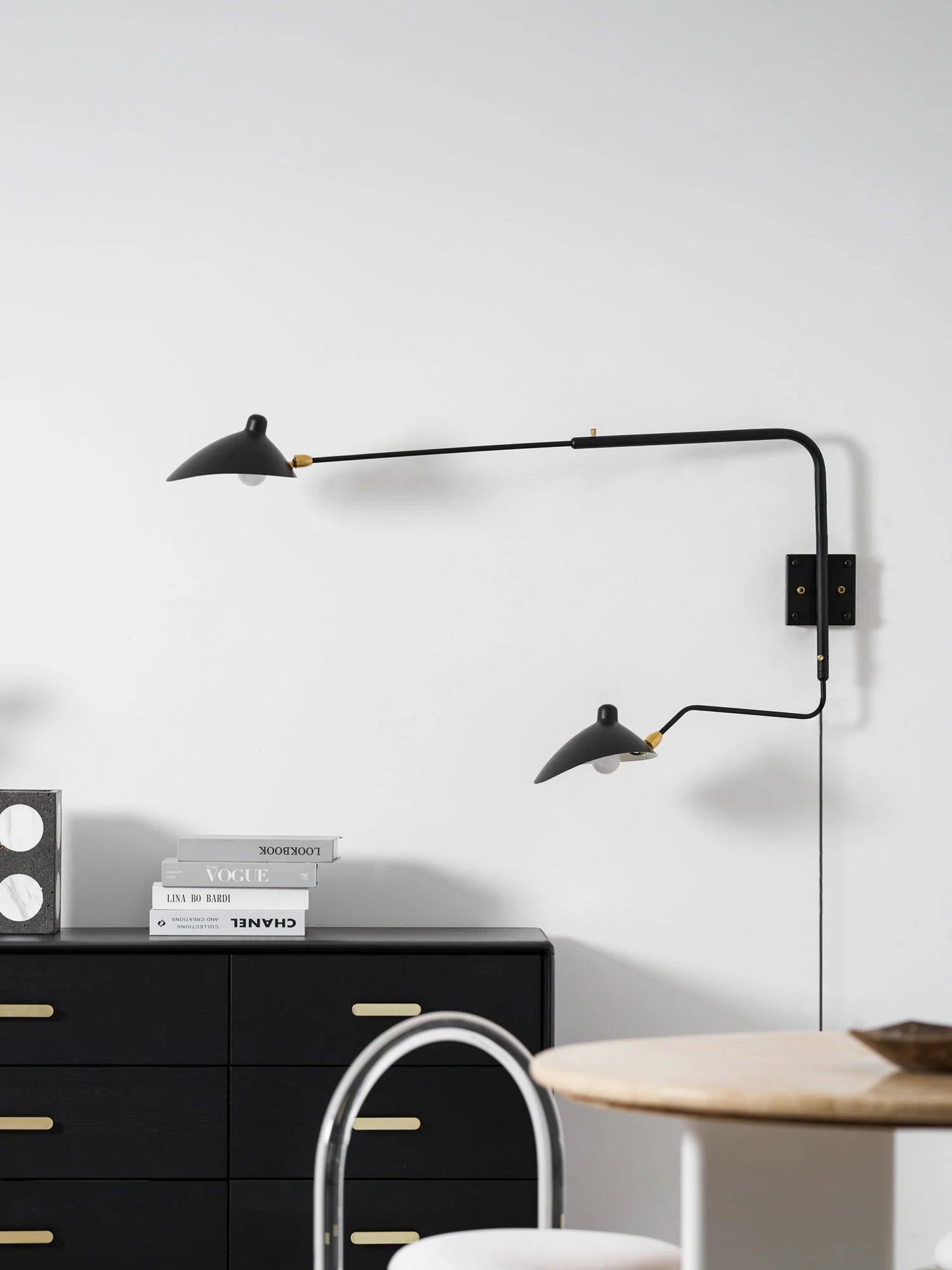 Adjustable Arm Wall Sconce with Modern Design and Energy-Efficient LED
