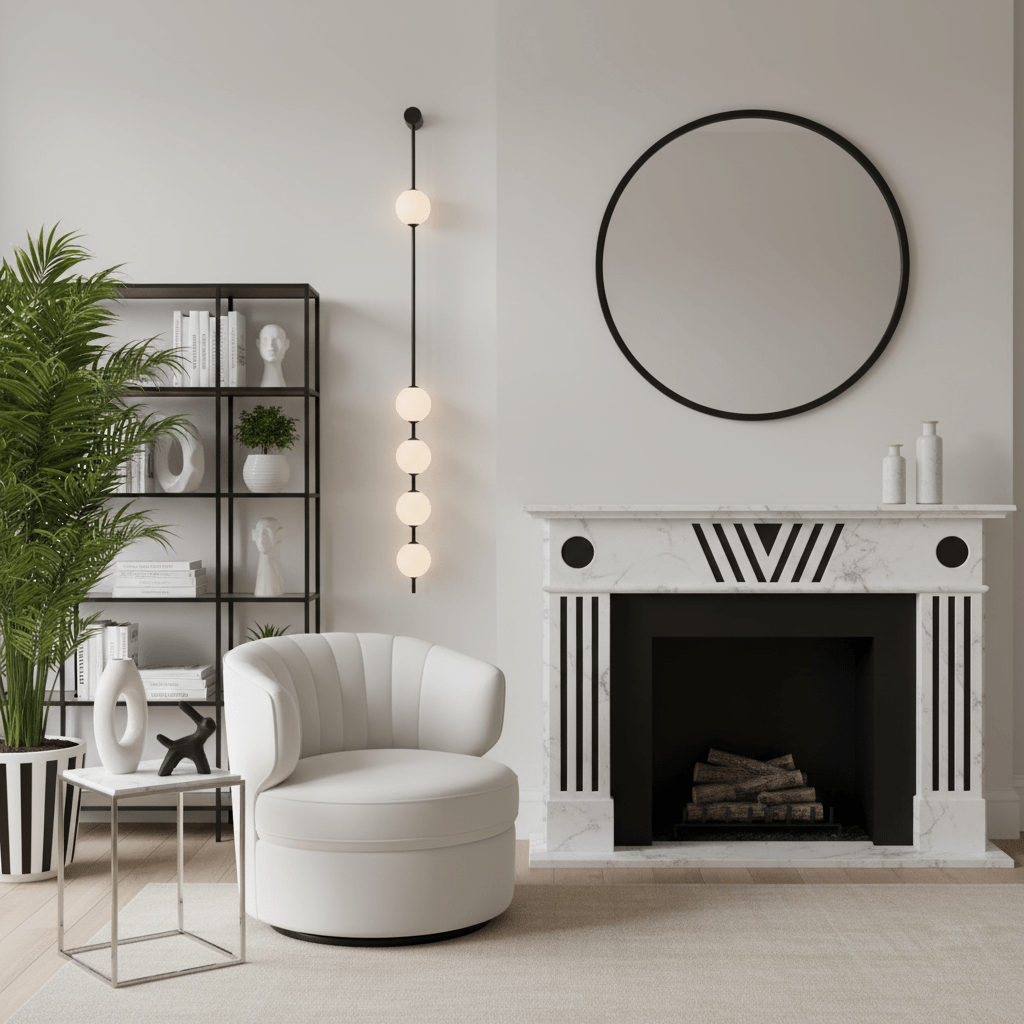 Professional Vertical Balls Wall Lamp - Adjustable Brightness, Modern
