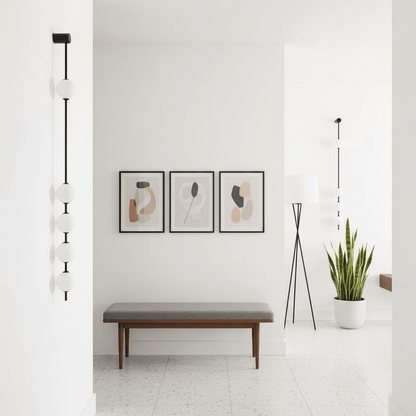 Professional Vertical Balls Wall Lamp - Adjustable Brightness, Modern