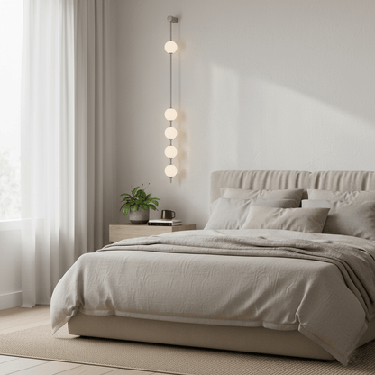 Professional Vertical Balls Wall Lamp - Adjustable Brightness, Modern