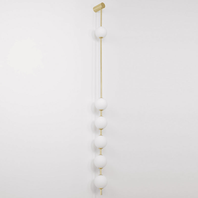 Professional Vertical Balls Wall Lamp - Adjustable Brightness, Modern