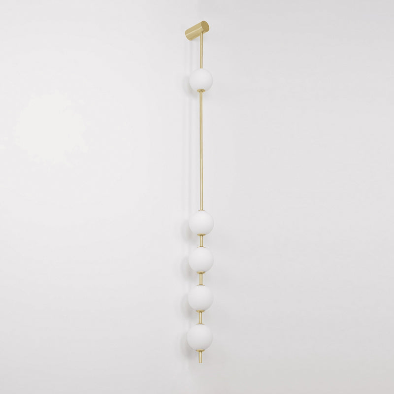 Professional Vertical Balls Wall Lamp - Adjustable Brightness, Modern