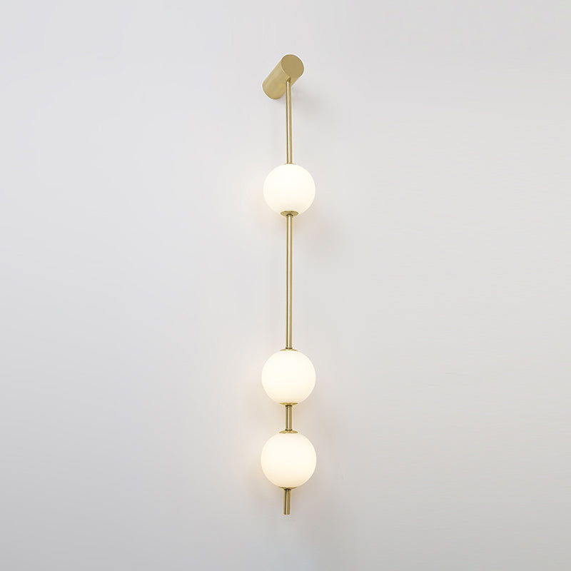 Professional Vertical Balls Wall Lamp - Adjustable Brightness, Modern
