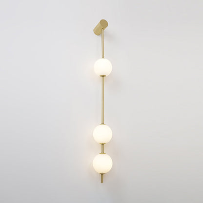 Professional Vertical Balls Wall Lamp - Adjustable Brightness, Modern