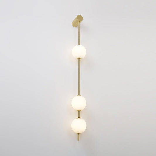 Professional Vertical Balls Wall Lamp - Adjustable Brightness, Modern