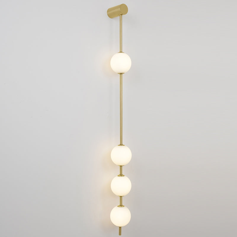 Professional Vertical Balls Wall Lamp - Adjustable Brightness, Modern