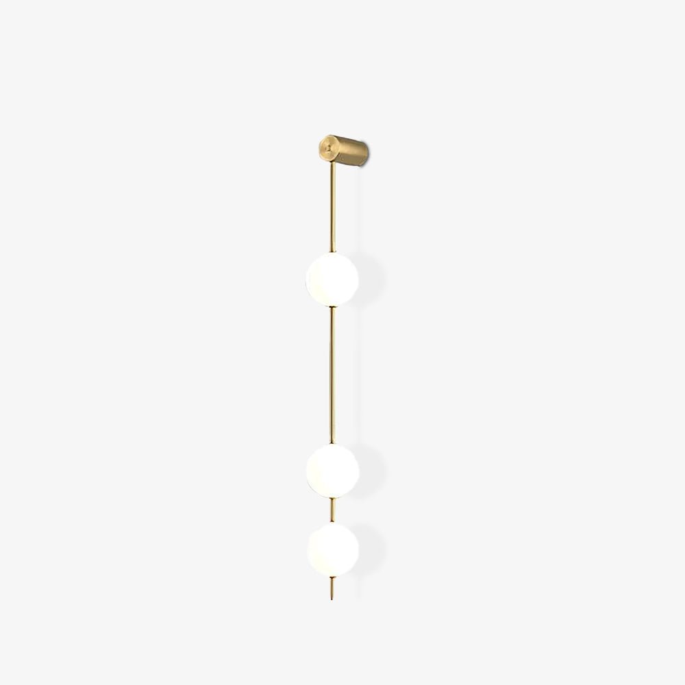 Professional Vertical Balls Wall Lamp - Adjustable Brightness, Modern