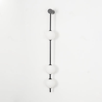 Professional Vertical Balls Wall Lamp - Adjustable Brightness, Modern