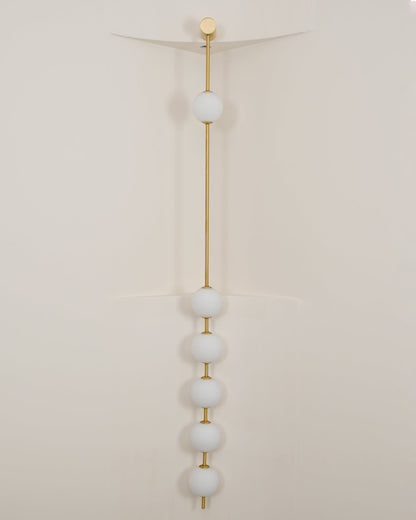 Professional Vertical Balls Wall Lamp - Adjustable Brightness, Modern