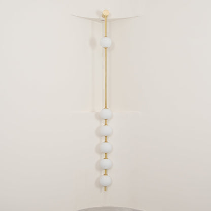 Professional Vertical Balls Wall Lamp - Adjustable Brightness, Modern
