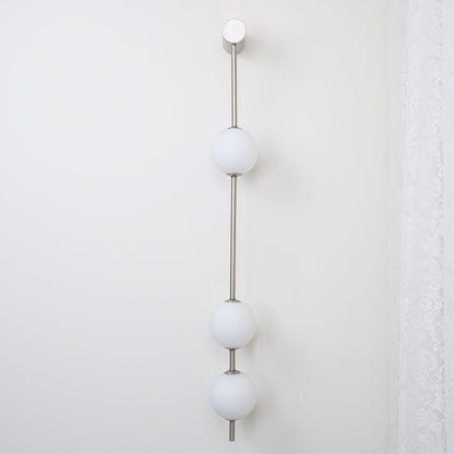 Professional Vertical Balls Wall Lamp - Adjustable Brightness, Modern