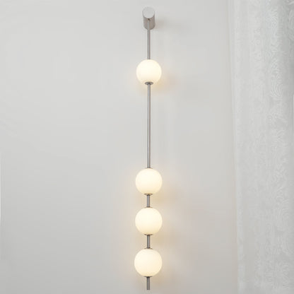 Professional Vertical Balls Wall Lamp - Adjustable Brightness, Modern