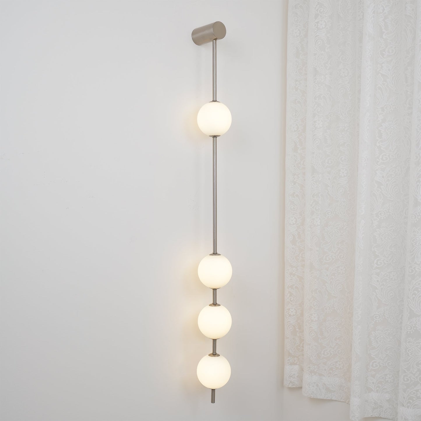 Professional Vertical Balls Wall Lamp - Adjustable Brightness, Modern
