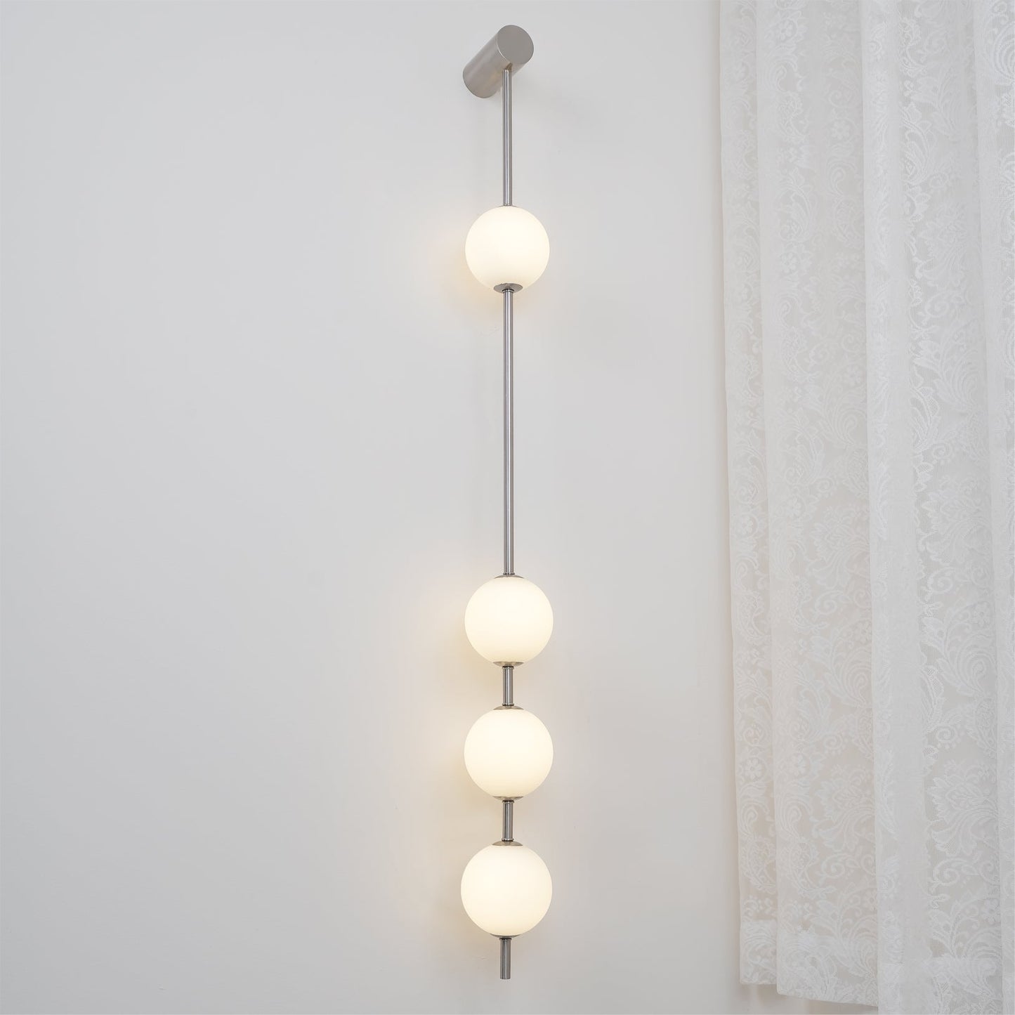 Professional Vertical Balls Wall Lamp - Adjustable Brightness, Modern