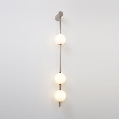 Professional Vertical Balls Wall Lamp - Adjustable Brightness, Modern