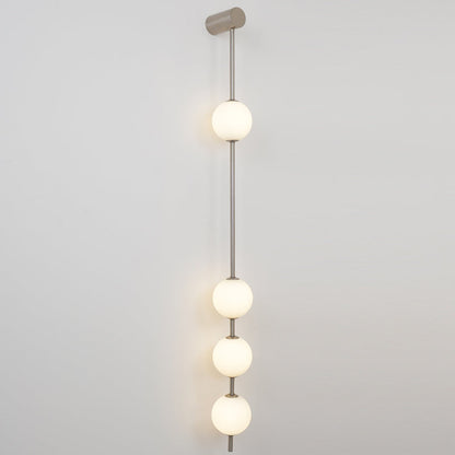 Professional Vertical Balls Wall Lamp - Adjustable Brightness, Modern
