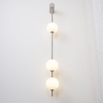 Professional Vertical Balls Wall Lamp - Adjustable Brightness, Modern