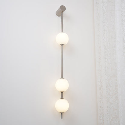Professional Vertical Balls Wall Lamp - Adjustable Brightness, Modern