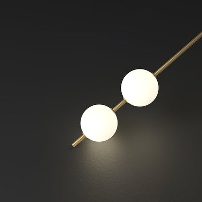 Professional Vertical Balls Wall Lamp - Adjustable Brightness, Modern
