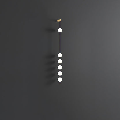 Professional Vertical Balls Wall Lamp - Adjustable Brightness, Modern