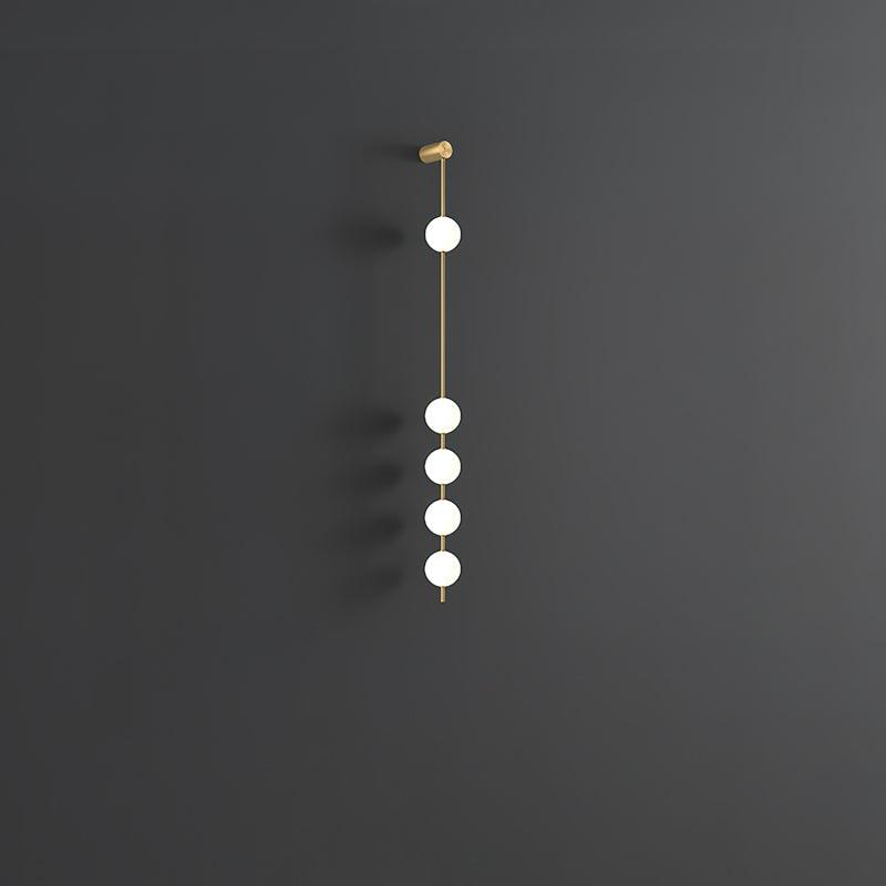 Professional Vertical Balls Wall Lamp - Adjustable Brightness, Modern