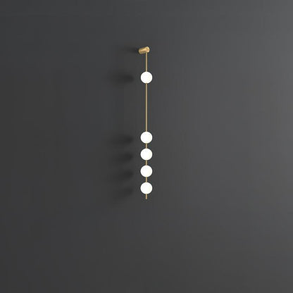 Professional Vertical Balls Wall Lamp - Adjustable Brightness, Modern