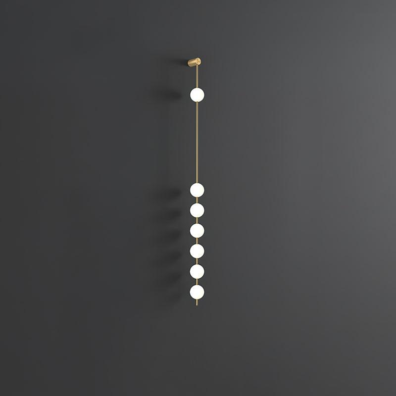 Professional Vertical Balls Wall Lamp - Adjustable Brightness, Modern