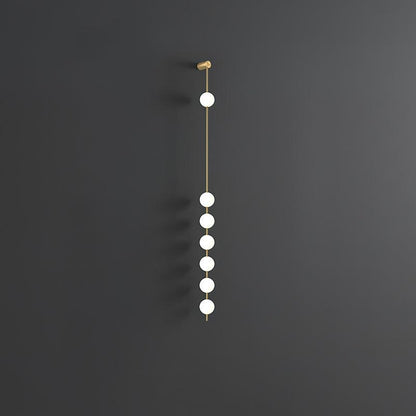 Professional Vertical Balls Wall Lamp - Adjustable Brightness, Modern
