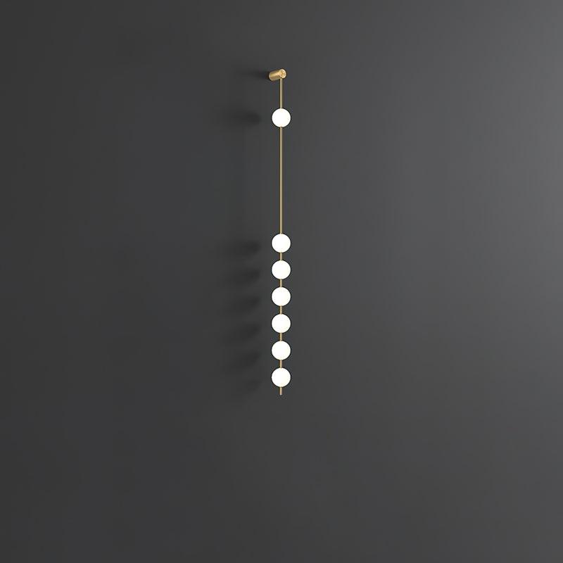 Professional Vertical Balls Wall Lamp - Adjustable Brightness, Modern