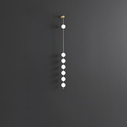 Professional Vertical Balls Wall Lamp - Adjustable Brightness, Modern