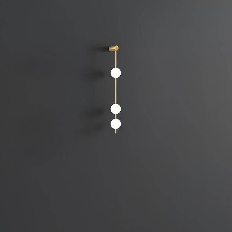 Professional Vertical Balls Wall Lamp - Adjustable Brightness, Modern