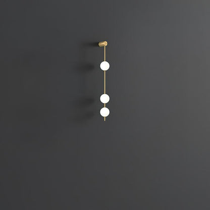 Professional Vertical Balls Wall Lamp - Adjustable Brightness, Modern
