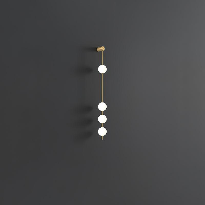 Professional Vertical Balls Wall Lamp - Adjustable Brightness, Modern