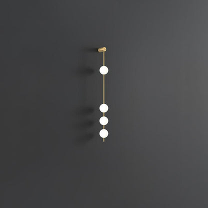 Professional Vertical Balls Wall Lamp - Adjustable Brightness, Modern