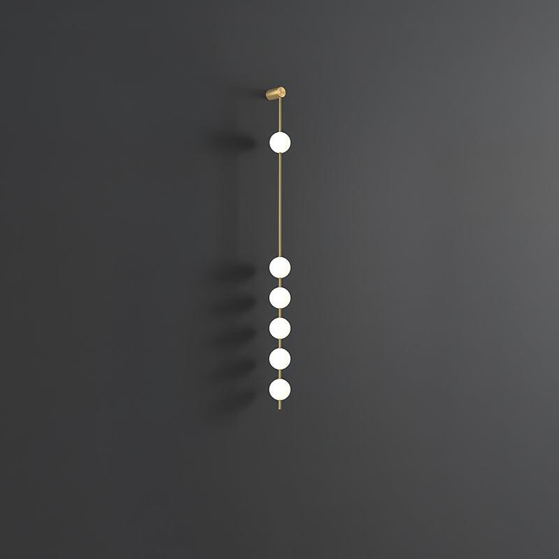 Professional Vertical Balls Wall Lamp - Adjustable Brightness, Modern